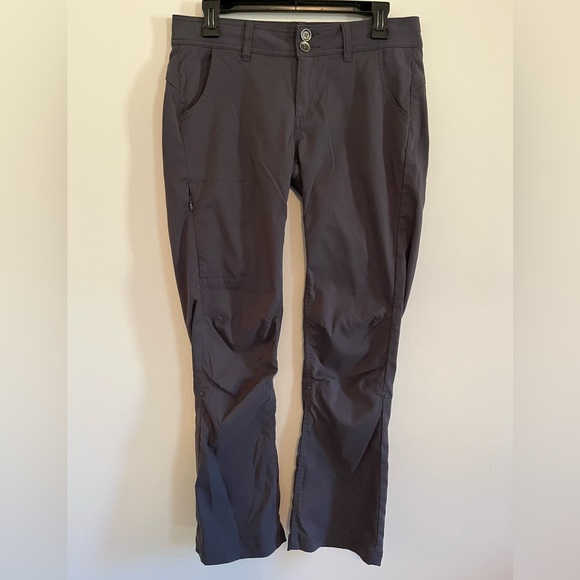 Prana Halle Coal Gray Convertible Hiking Pants Size 6 - Picture 2 of 4